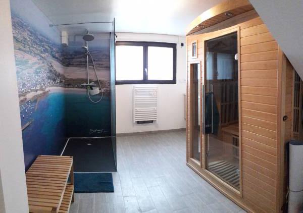 Maison + sauna à 50 m des plages